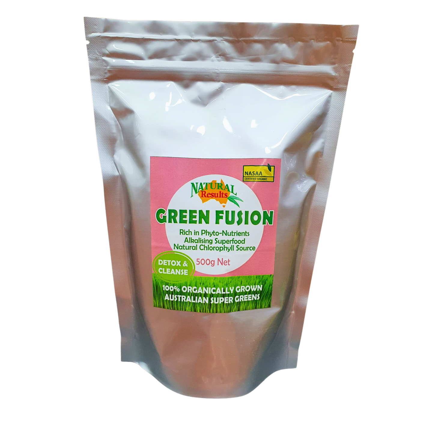 Natural Results Green Fusion Powder – Certified Organic – 500g