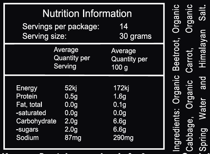 Spiralz Organic Fermented Beetroot & Cabbage
