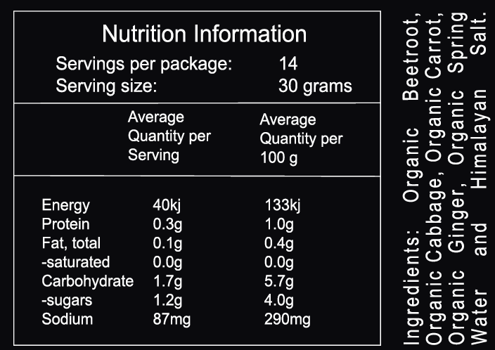 Spiralz Organic Fermented Ginger Beetroot