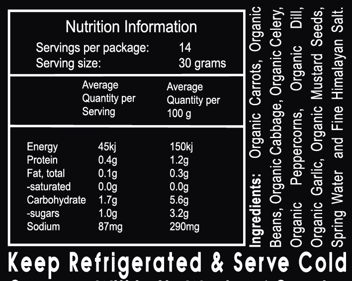 Spiralz Organic Garlic & Dill Immune Booster Sauerkraut