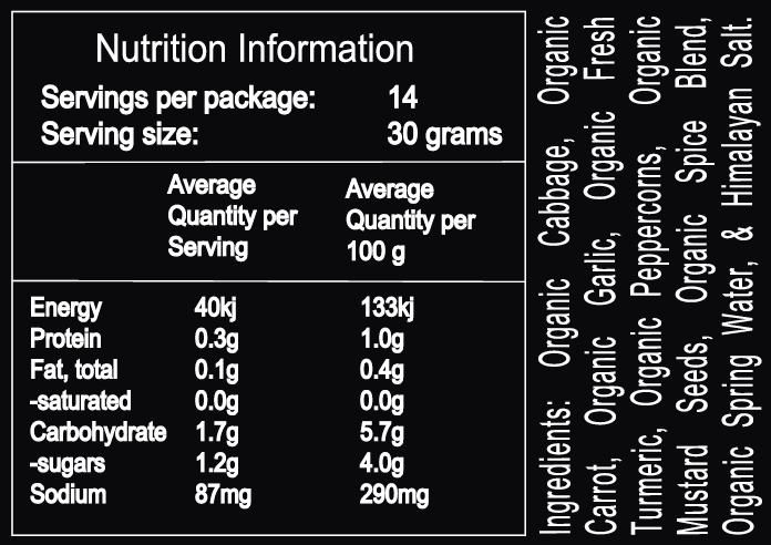 Spiralz Organic Spicy Turmeric Sauerkraut