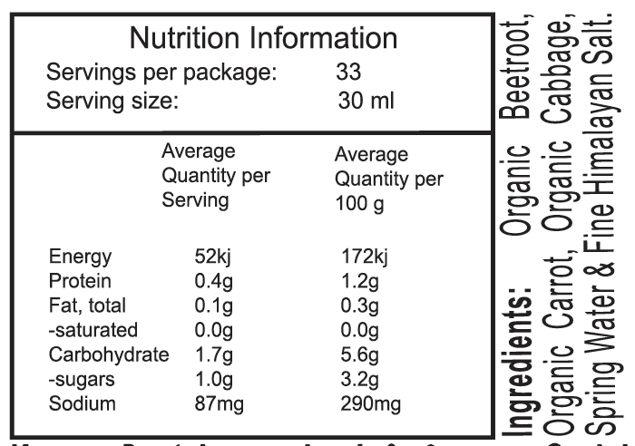 Spiralz Organic Traditional Beet Kvass