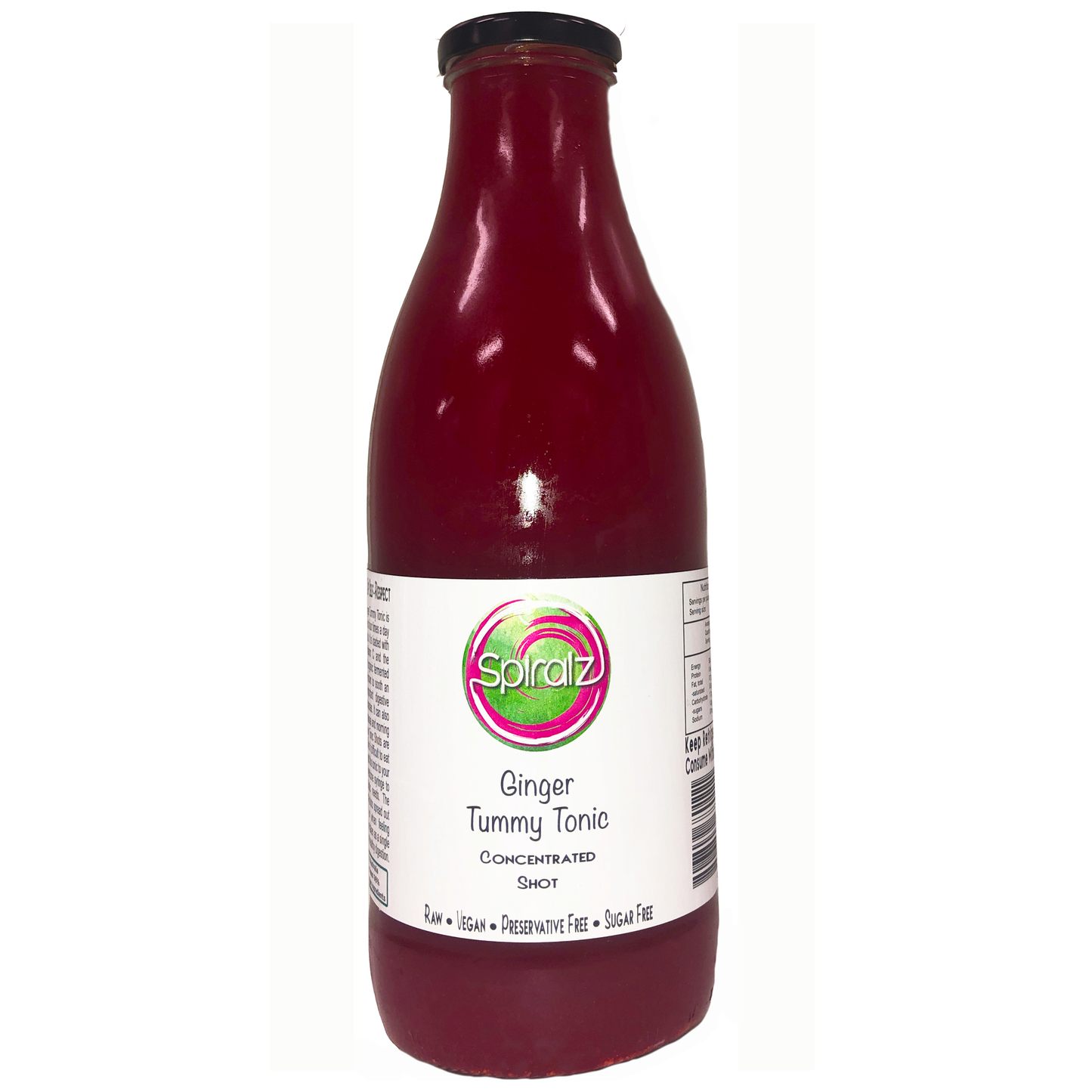 Spiralz Organic Ginger Tummy Tonic Concentrated Shots