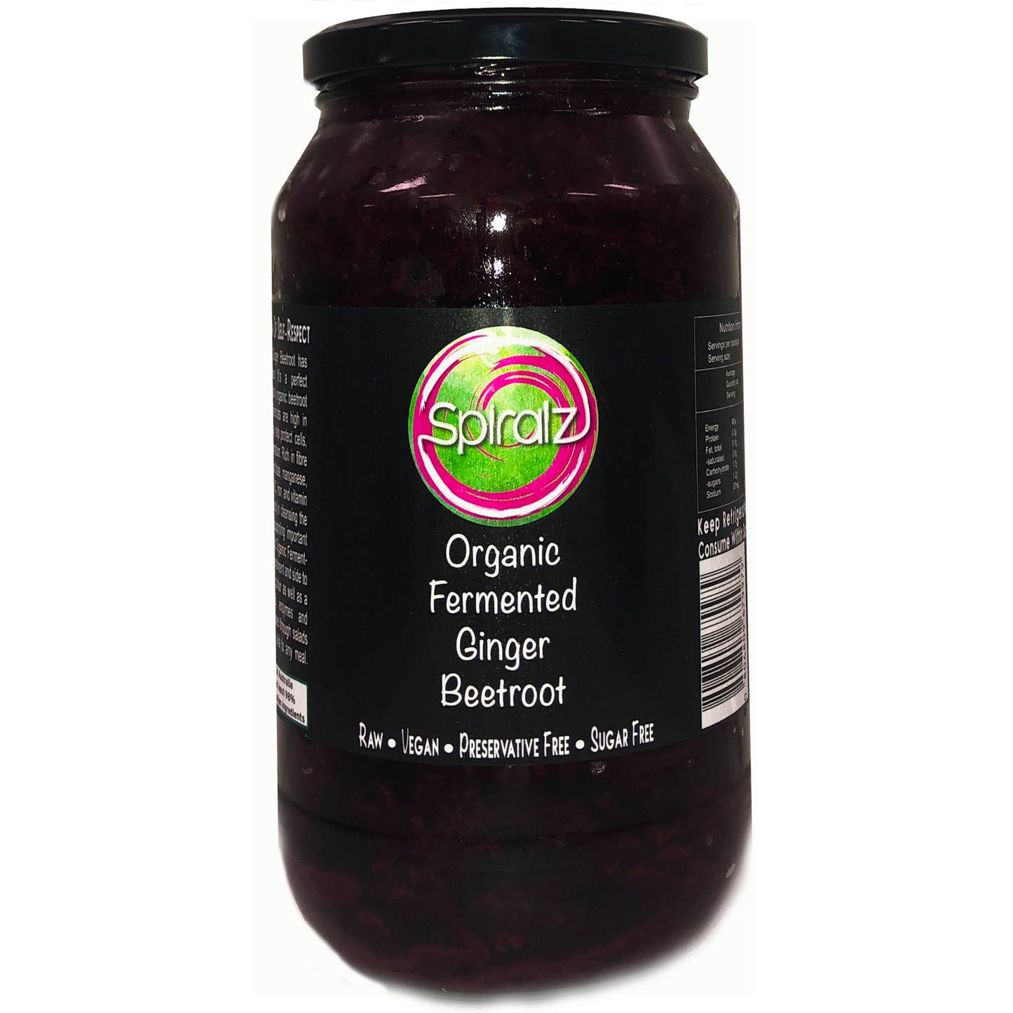 Spiralz Organic Fermented Ginger Beetroot
